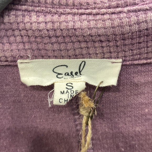 NWT Easel Long Sleeve Mineral Wash Thermal Henley size small - Picture 2 of 6